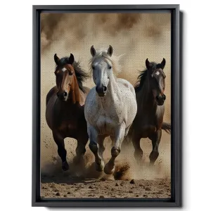 Animal Pictures Wall Art, Desert Running Horses Painting Picture Print on Canvas, Modern Wall Decor, Wildlife Wall Art, Animal Wall Decor, Horses Art Print, Art Wall Hanging, Wall
