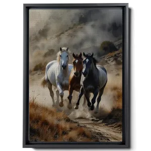 Animal Pictures Wall Art, Desert Running Horses Painting Picture Print on Canvas, Modern Wall Decor, Wildlife Wall Art, Animal Wall Decor, Horses Art Print, Canvas Wall Art, Wall