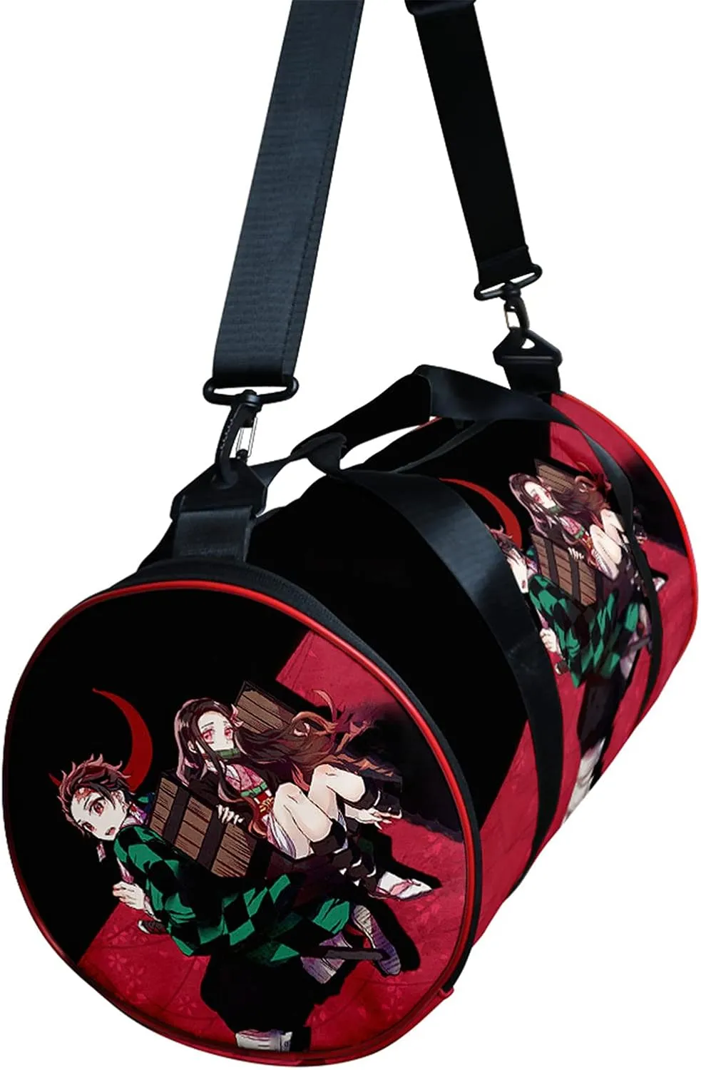 Anime Demon Slay Large Capacity Gym Bag Manga Kemitsu Sport Duffel Bag With Shoe Bag(Sibling)