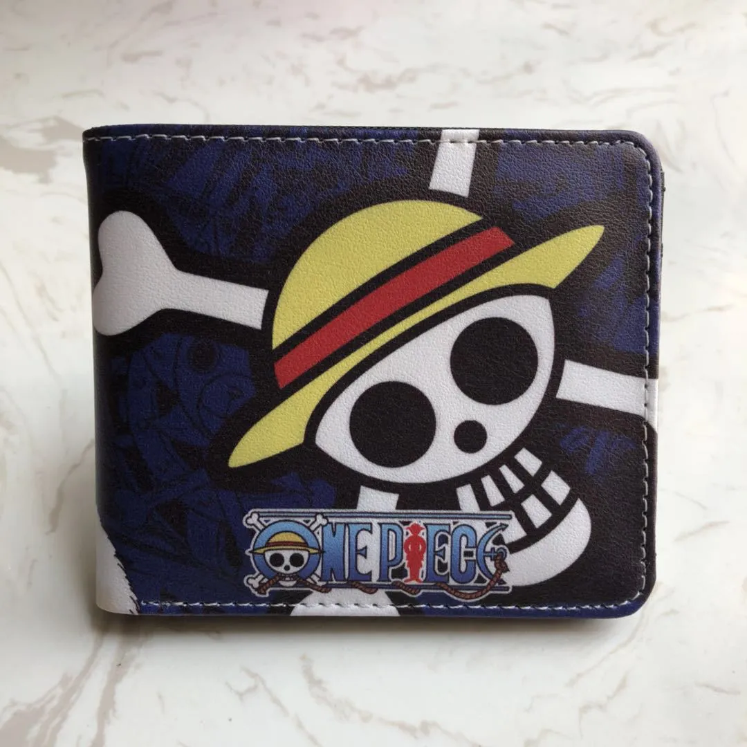 Anime One Piece Short Unisex Leather Ladies Wallets