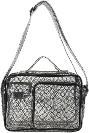 Anti-Static Cleanroom Clear Tool Bag Closure PVC for Engineer Shoulder Crossbody Pack Working Pouch