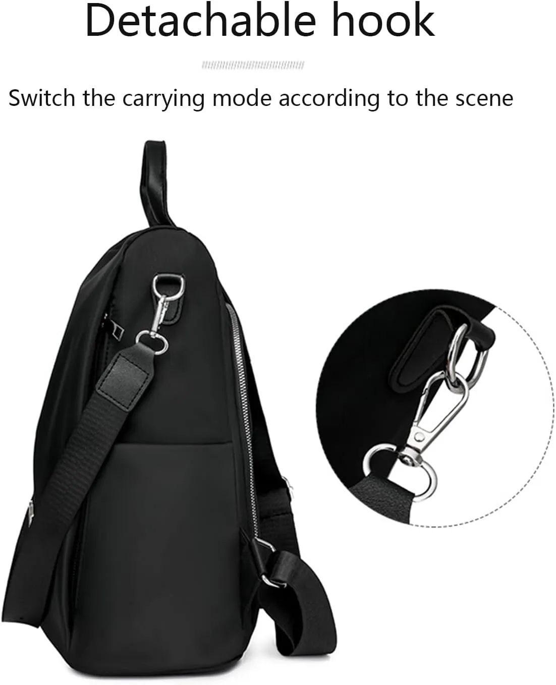 Anti-Theft Large Capacity Backpack, Shoulder Bag for Women, Crossbody Lightweight Lavazza Backpack Bishe Bag (Brown)