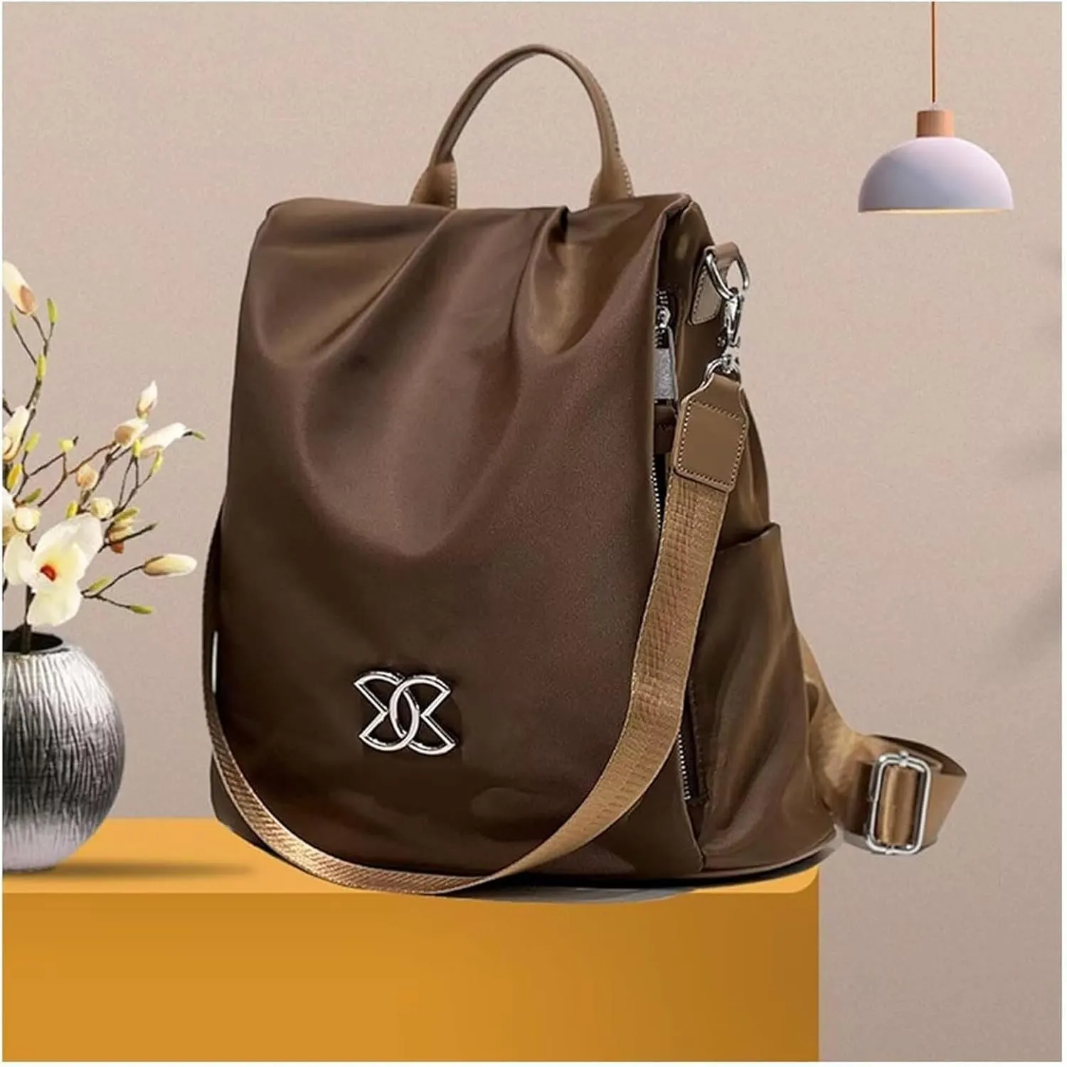 Anti-Theft Large Capacity Backpack, Women Large Capacity Travel Backpack, Leisure Shoulder Bag, For all Occasions (Multicolor)