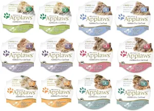 Applaws Peel and Serve Cat Food in Broth 6 Flavor Variety Bundle, 2.12 Ounces Each (12 Pots Total) by Applaws Layers