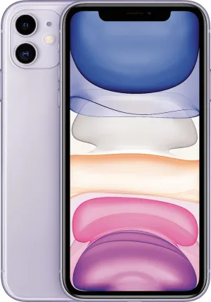 Apple iPhone 11, 128GB, Purple - GSM Unlocked (Renewed Premium)