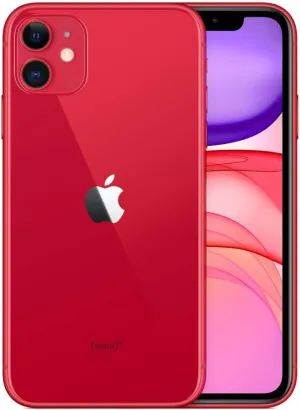 Apple iPhone 11, 128GB, Red - GSM Unlocked (Renewed Premium)