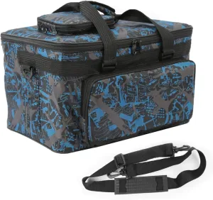 Art and Craft Storage Organizer Bag - Large Capacity Paint Supplies Carrying Case for Travel - Foldable Waterproof Tote for Sewing and Artist Tools