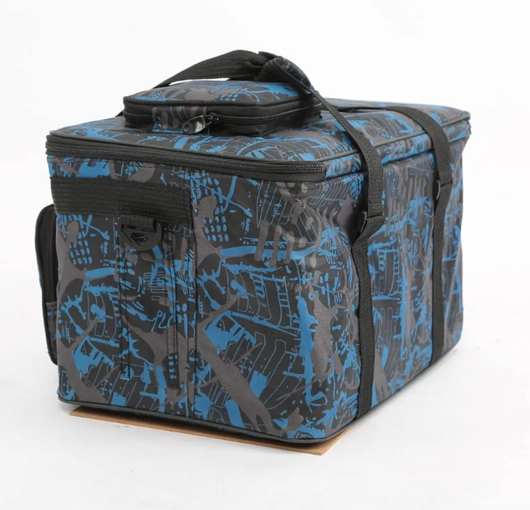 Art and Craft Storage Organizer Bag - Large Capacity Paint Supplies Carrying Case for Travel - Foldable Waterproof Tote for Sewing and Artist Tools