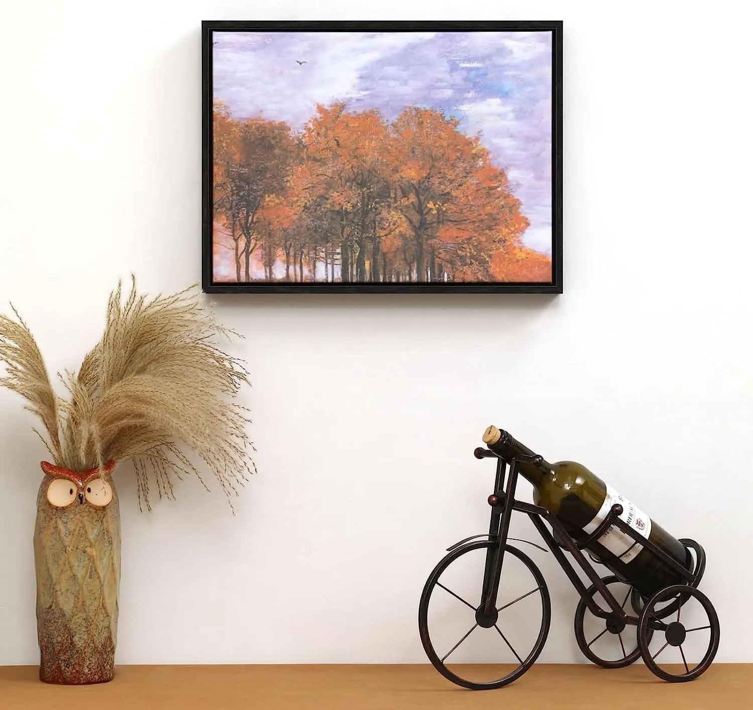 ART Canvas Floating Frame, Wood-Look Floater Frames Picture Wall Painting for 1.25 Deep Finished Customized Canvas Prints, Picture Wall Decor Artwork for Home Bedroom (Light Oak, 12" x 12")