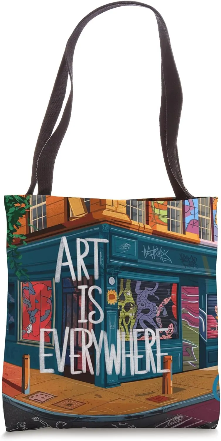 Art Is Everywhere Urban Art Lovers Tote Bag