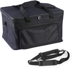 Art Supplies Organizer Bag Craft Tool Storage Tote Carrying Case Artist Travel Carrier Waterproof Paint Box Foldable For Drawing Painting Large Capacity black HHB-009 18.5*11.8*10.6inch(47*30*27cm)