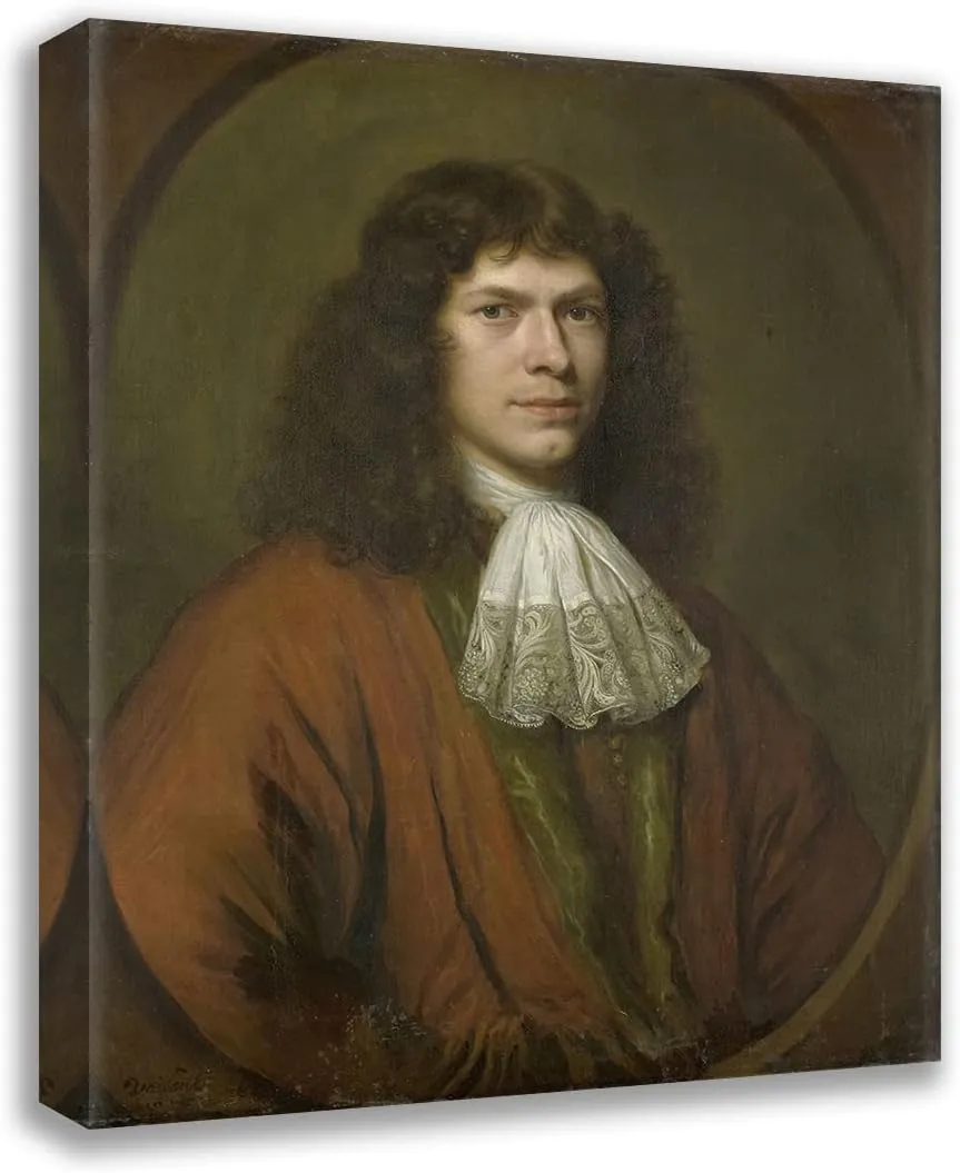 ArtDirect Bernard Vaillant 15x17 Gallery Wrapped Canvas Museum Art Print Titled: Johannes Parker, Alderman and Councilor of Middelburg (1670)