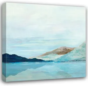 ArtDirect Coastal Mountains 15x15 Gallery Wrapped Canvas Museum Art by Isabelle Z