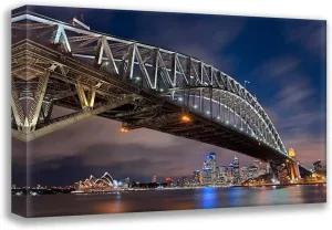 ArtDirect Ernemann, Lothar 24x18 Gallery Wrapped Canvas Museum Art Titled: Sydney Harbour Bridge II