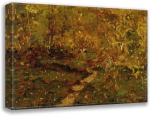 ArtDirect Filippo Carcano 18x14 Gallery Wrapped Canvas Museum Art Print Titled: In the Wood