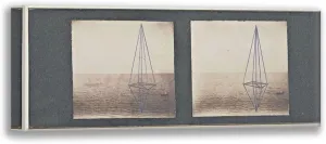 ArtDirect Marcel Duchamp - Handmade Stereopticon Slide 18x10 Gallery Wrapped Canvas Museum Art by Vintage Apple Collection