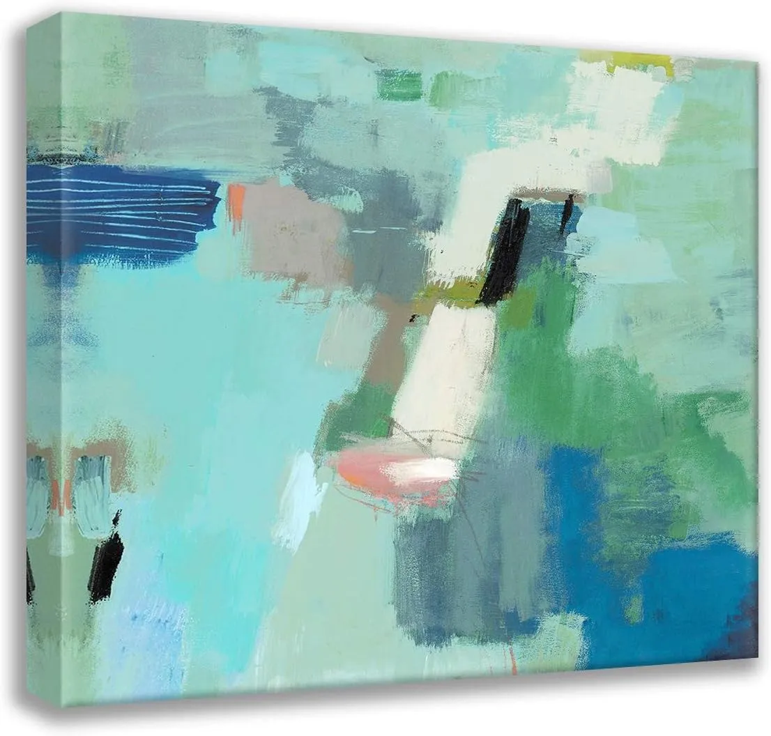 ArtDirect Woods, Maya 20x20 Gallery Wrapped Canvas Museum Art Titled: Cerulean I