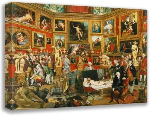 ArtDirect Zoffany, Johan 24x20 Gallery Wrapped Canvas Museum Art Titled: Tribuna of the Uffizi II