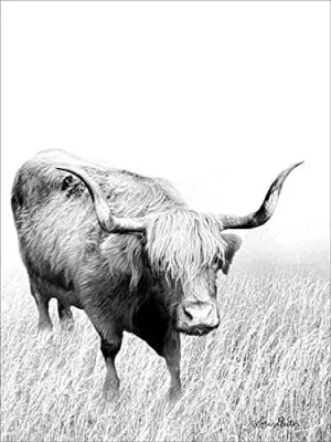 ArtExpert Kiss My Hairy Face by Lori Deiter - 24 x 32 Premium Gallery Stretched Canvas Ready to Hang