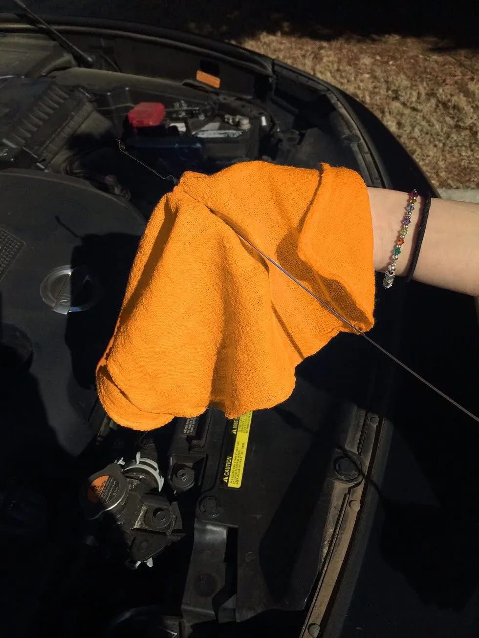Avalon Towels Cotton Shop Rags – (Pack of 100) Size 12x14 Inches Cleaning Rags – Absorbent Shop Towels and Multipurpose Cleaning Towels for Automobiles, Industries, Garage and Homes (Orange)