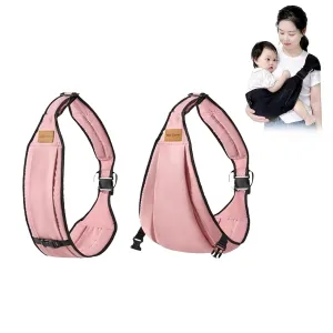 Baby Sling Carrier,Toddler Carrier,Baby Sling,Portable and Adjustable Non-Slip Hip Seat Carriers 10-45lbs(Pink,Cloth)