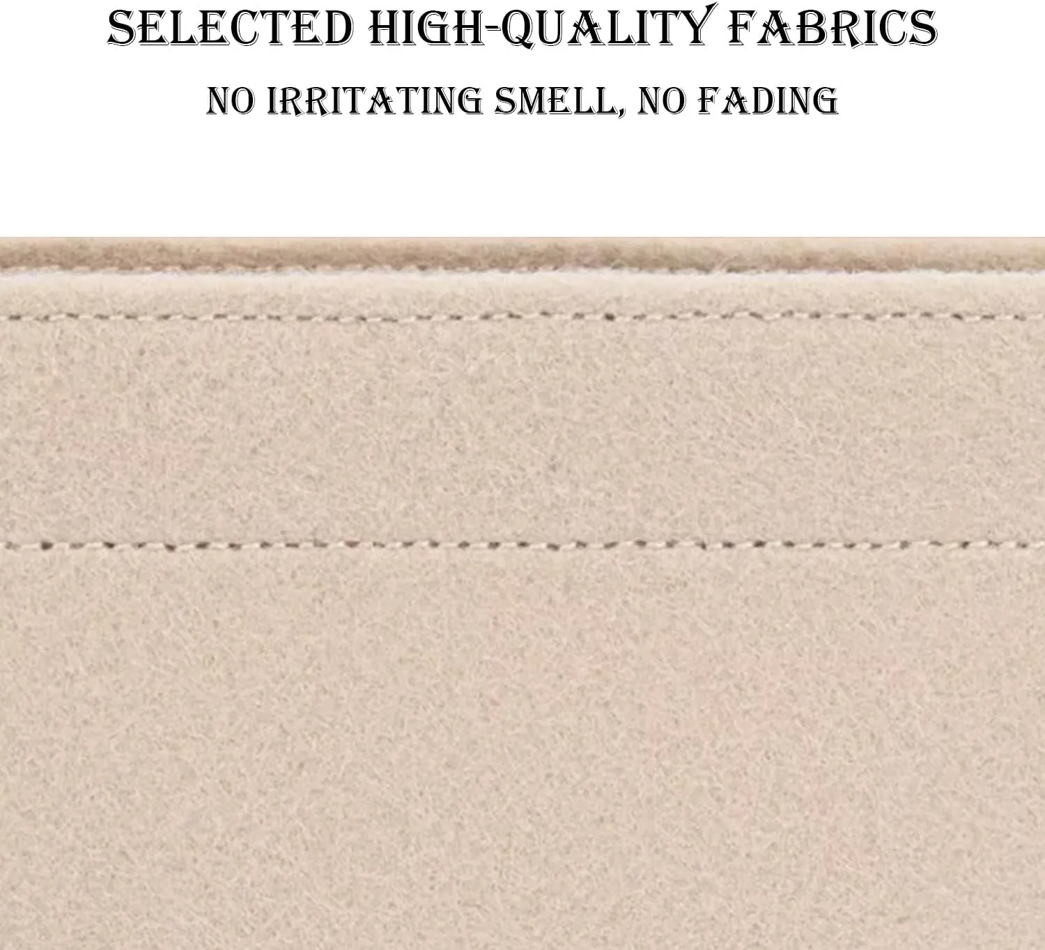 Bag Organizer Insert, Tote Purse Insert, Pocket Wallet Divider for Hermes Evelyne 16/29/33 (M(10.2×3×8.2), Beige)