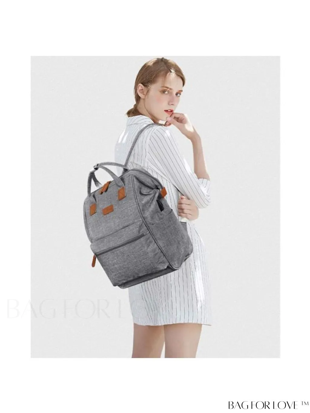 BagForLove - 17.3 Inch Laptop Backpack: Water Resistant, USB Charging Port, Perfect for Business Travel