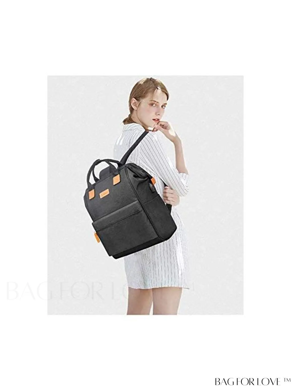 BagForLove - 17.3 Inch Laptop Backpack: Water Resistant, USB Charging Port, Perfect for Business Travel