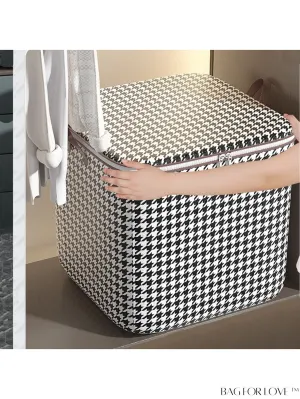 BagForLove - 1pc Oversized Checkered Storage Bag for Clothing & Bedding