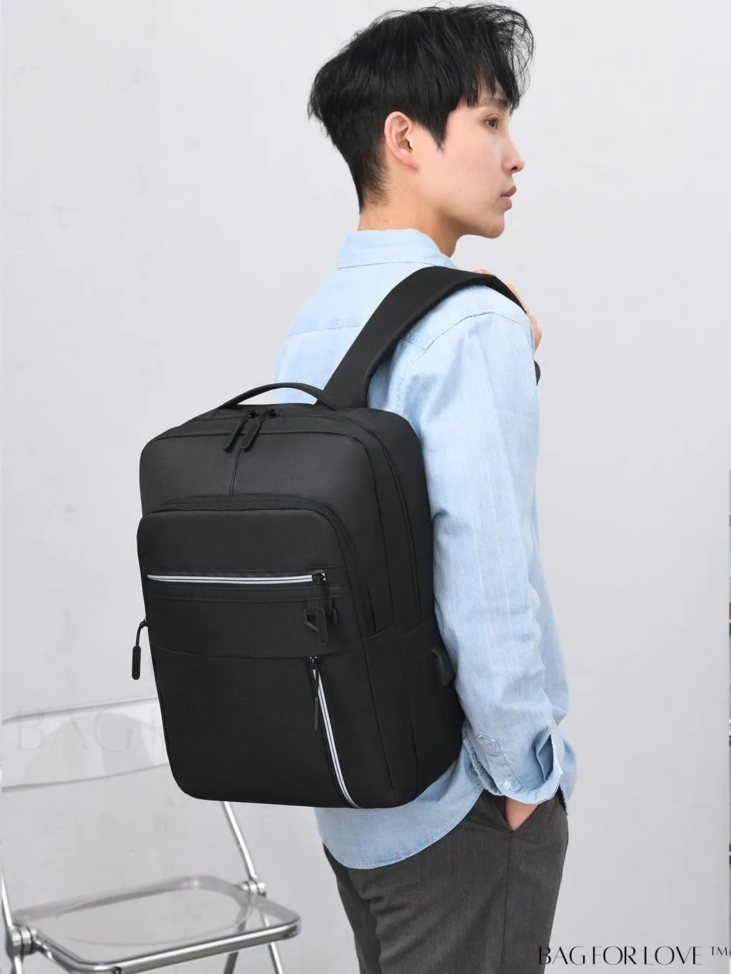 BagForLove - Business-Style Laptop Bag with USB Charging Port