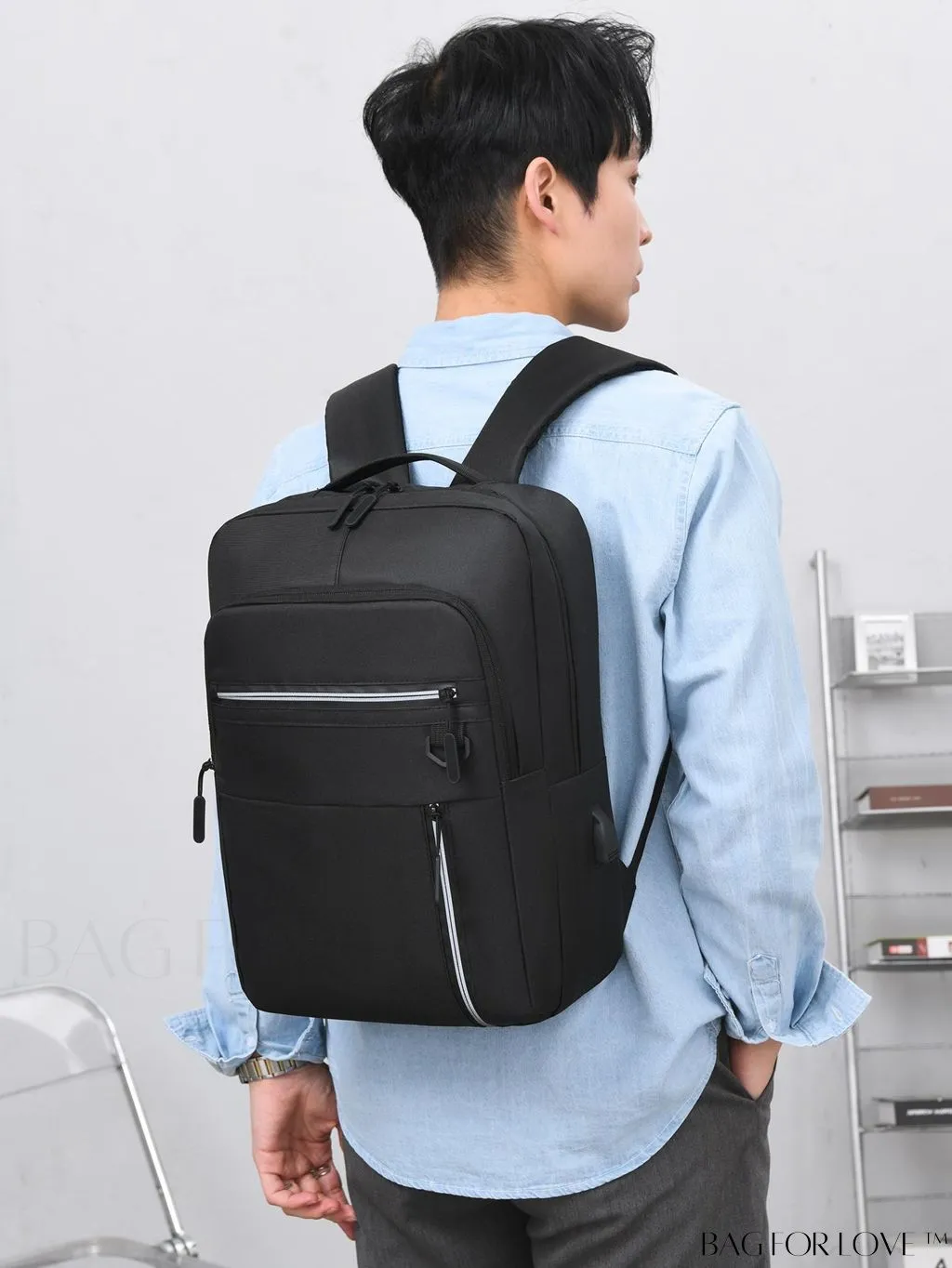 BagForLove - Business-Style Laptop Bag with USB Charging Port