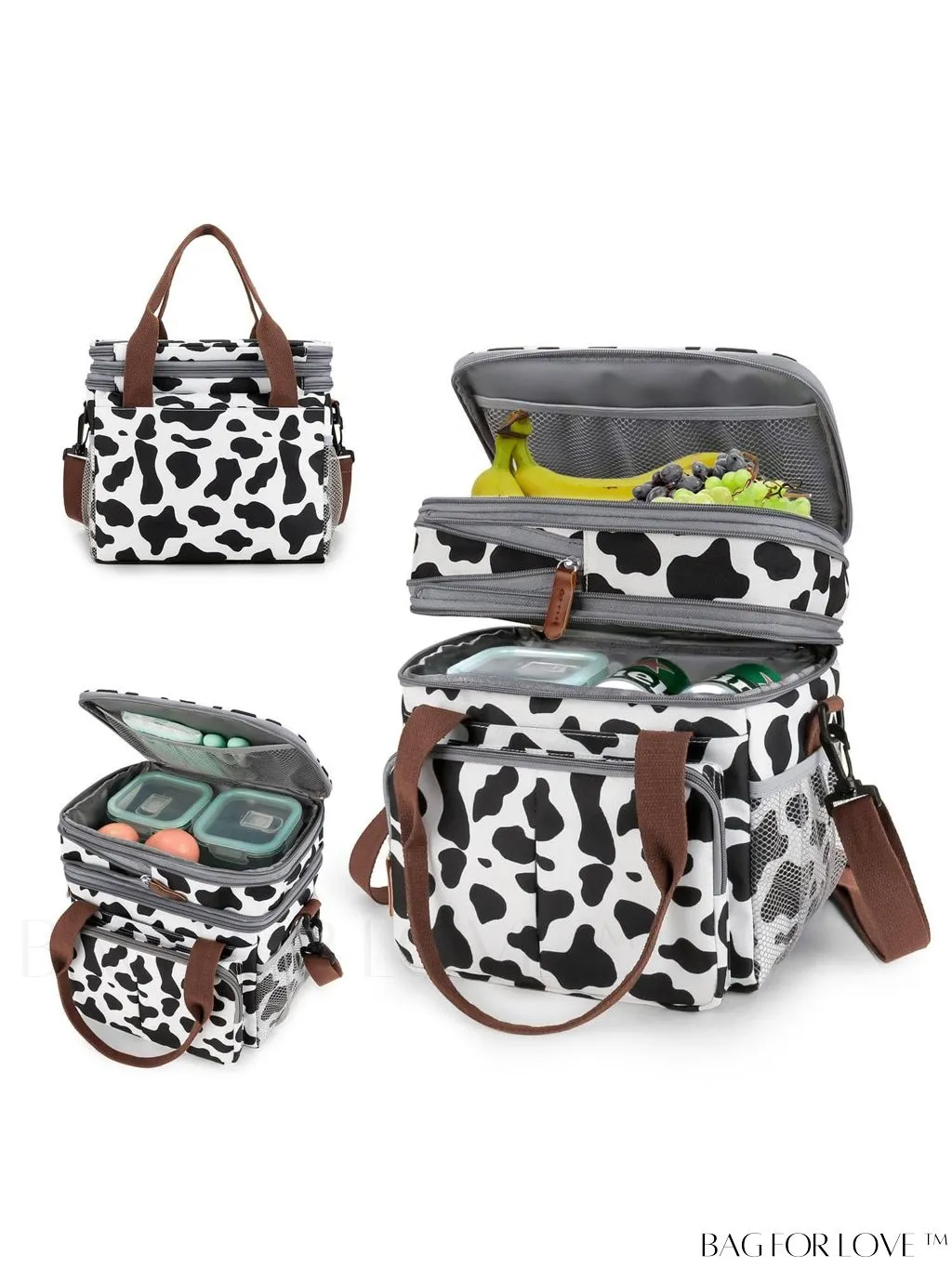 BagForLove - Cactus Graphic Waterproof Lunch Bag with Dual Handles