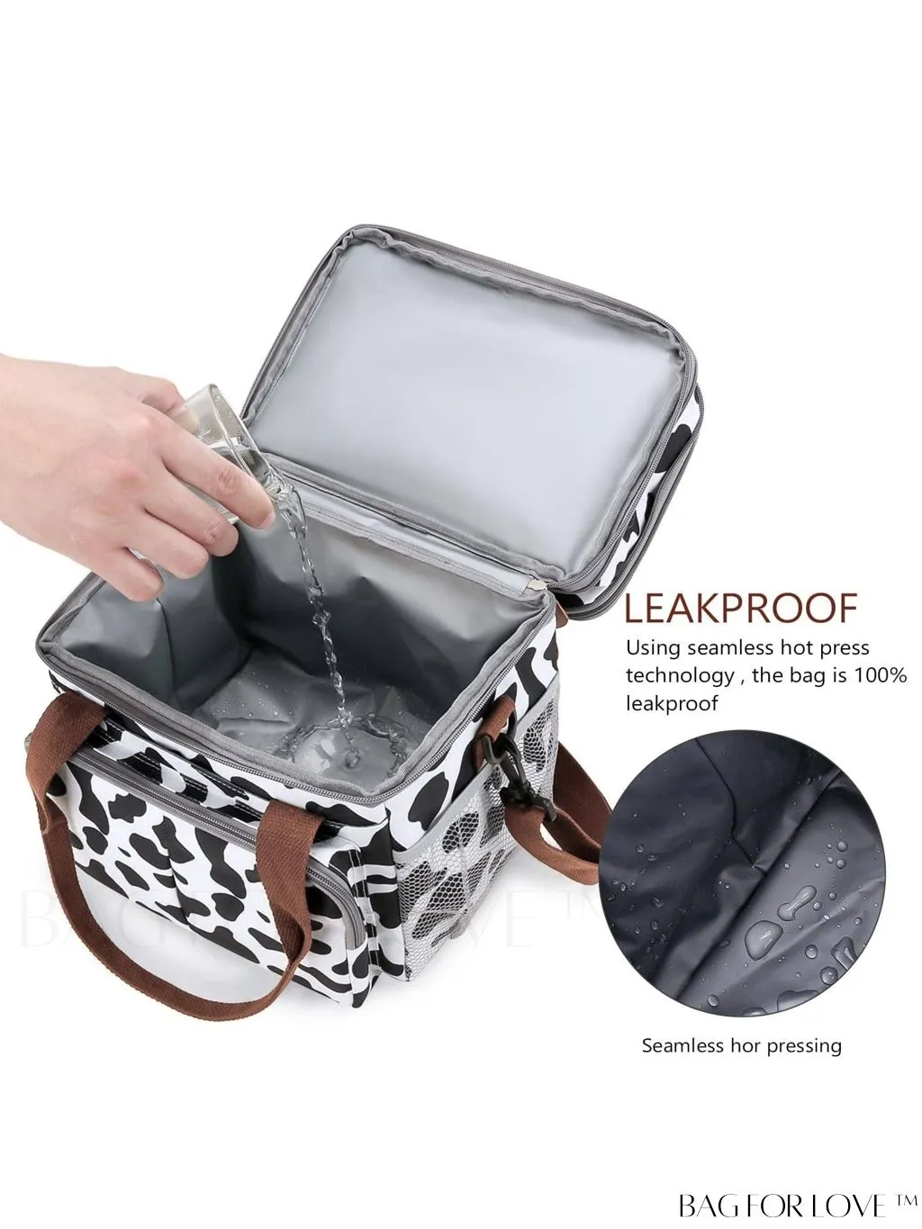 BagForLove - Cactus Graphic Waterproof Lunch Bag with Dual Handles