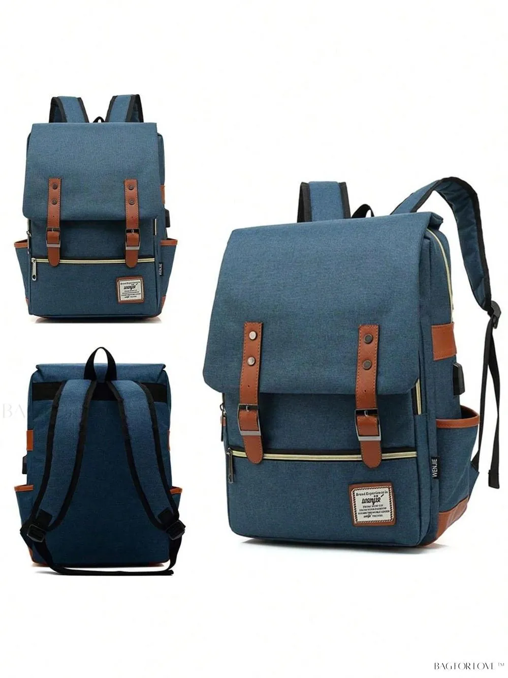 BagForLove - Classic Laptop Bag with Built-in USB Charging Hub
