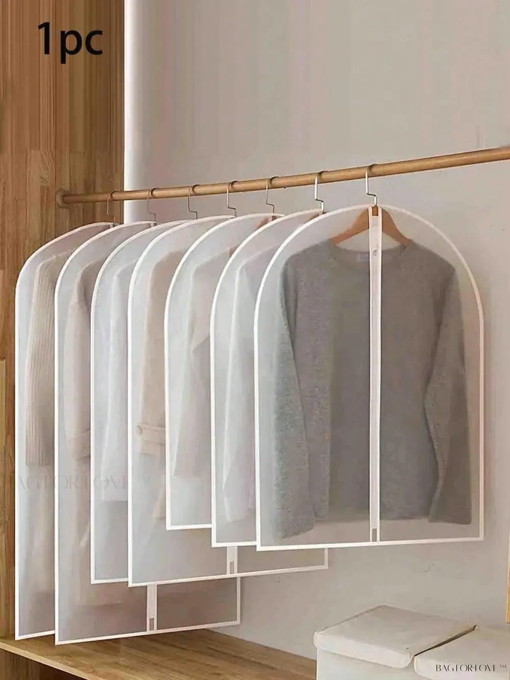 BagForLove - Clear Clothes Cover with Dustproof Design for Wardrobe Storage