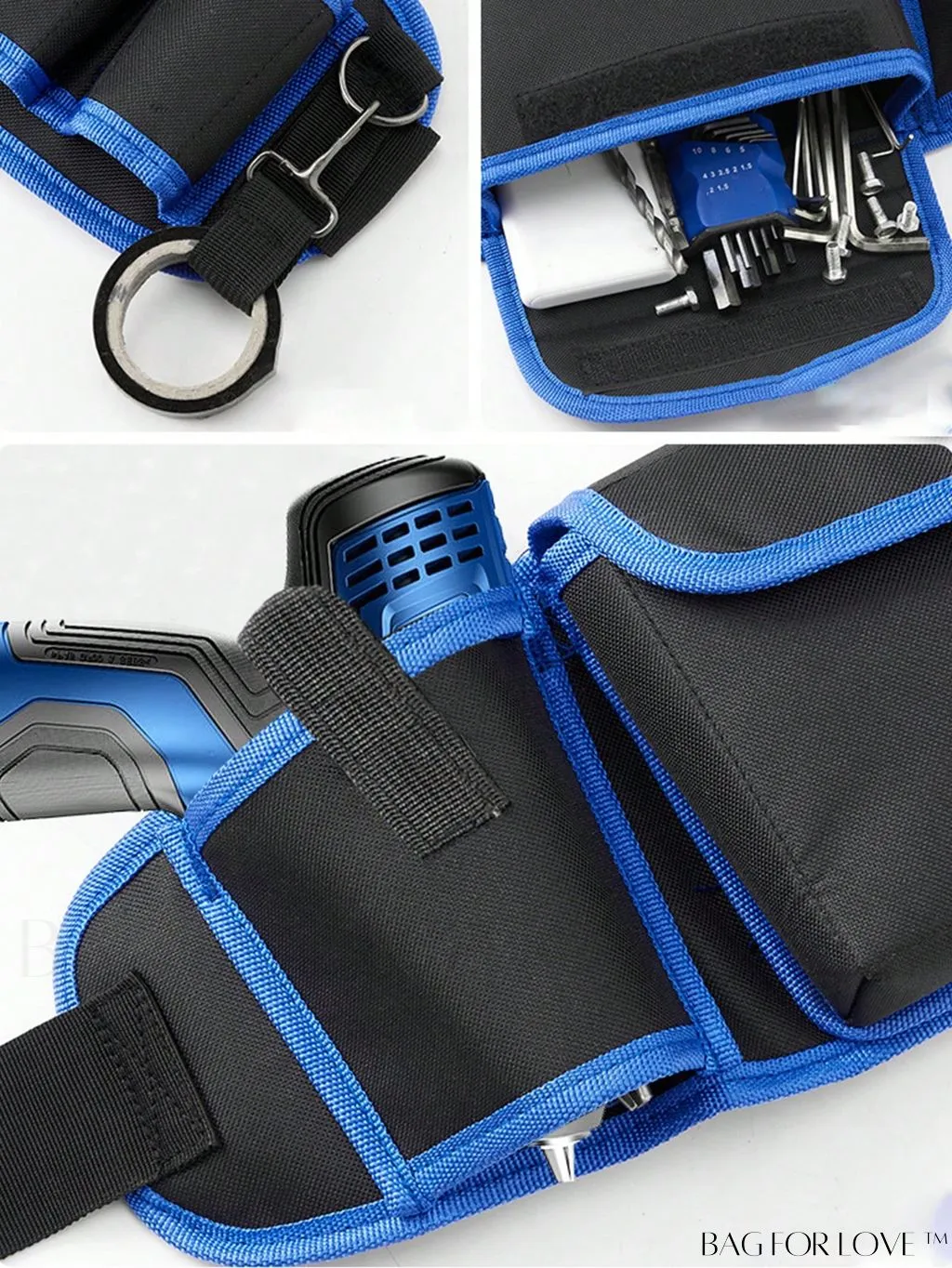 BagForLove - Colorblock Minimalist Tool Waist Bag - Sleek and Practical
