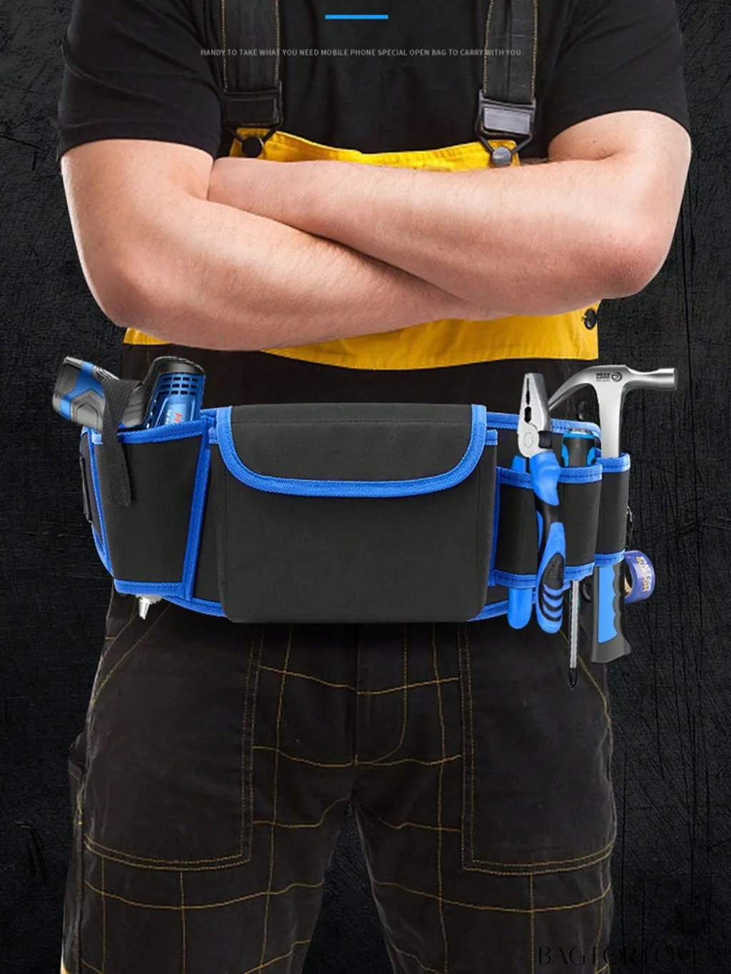 BagForLove - Colorblock Minimalist Tool Waist Bag - Sleek and Practical