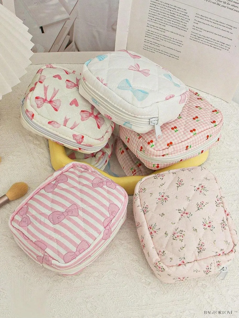 BagForLove - Cute Quilting Pouch for Women's Sanitary Products and Cosmetics