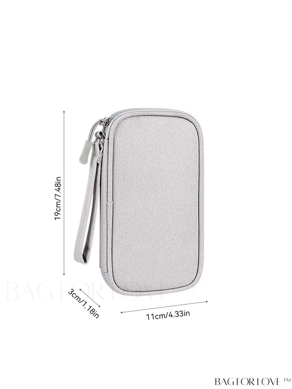 BagForLove - Portable Black Data Cable Storage Bag for Travel - Organize Your On-the-Go Data Lines