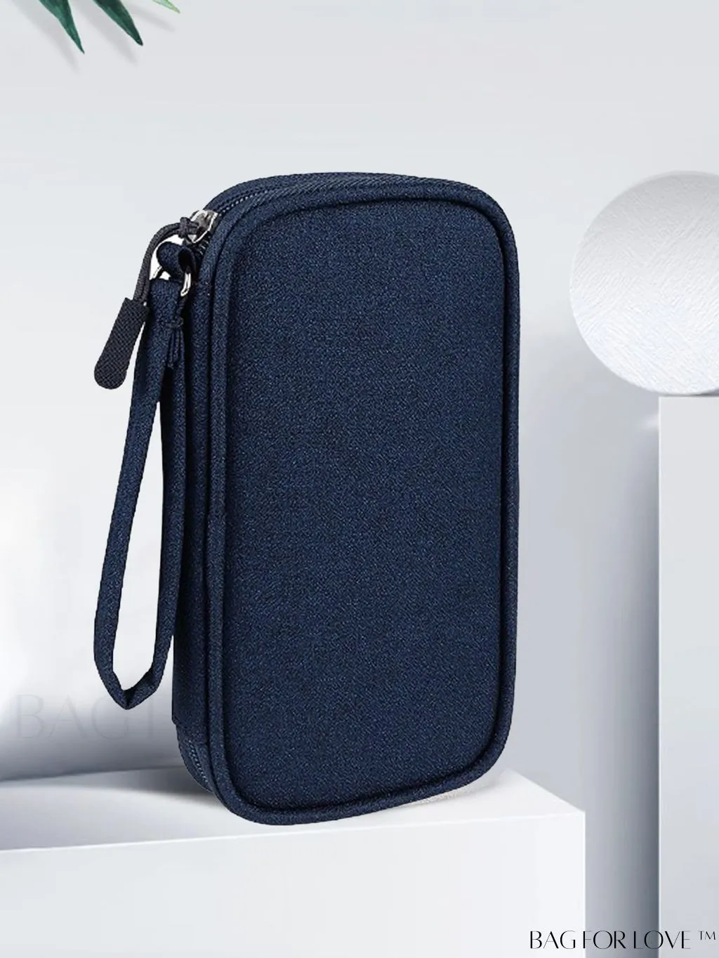 BagForLove - Portable Black Data Cable Storage Bag for Travel - Organize Your On-the-Go Data Lines