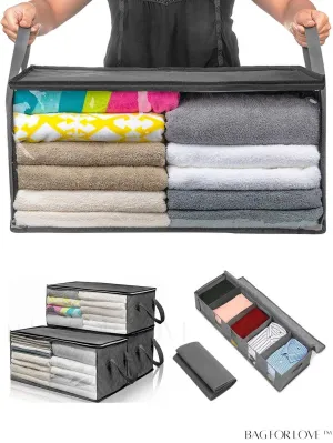 BagForLove - Premium Waterproof Clear Clothes Storage Bag with Large Capacity for Home Packing