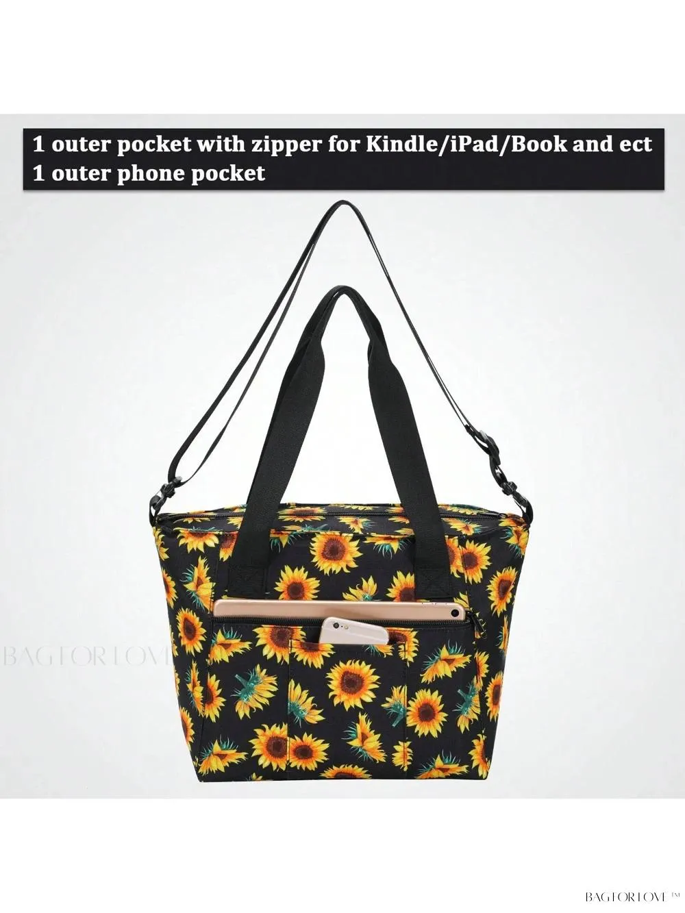 BagForLove - Stylish Teacher's Large Lunch Box with Waterproof Tote