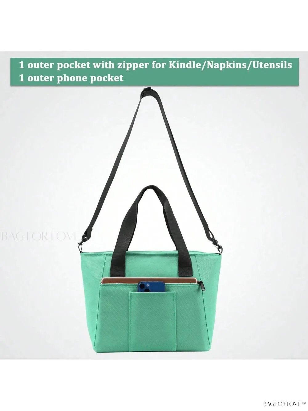 BagForLove - Stylish Teacher's Large Lunch Box with Waterproof Tote