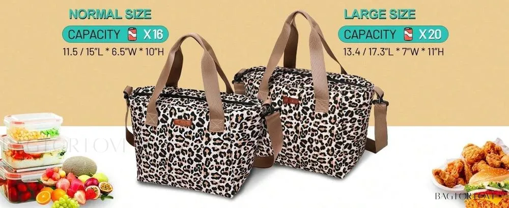 BagForLove - Stylish Teacher's Large Lunch Box with Waterproof Tote