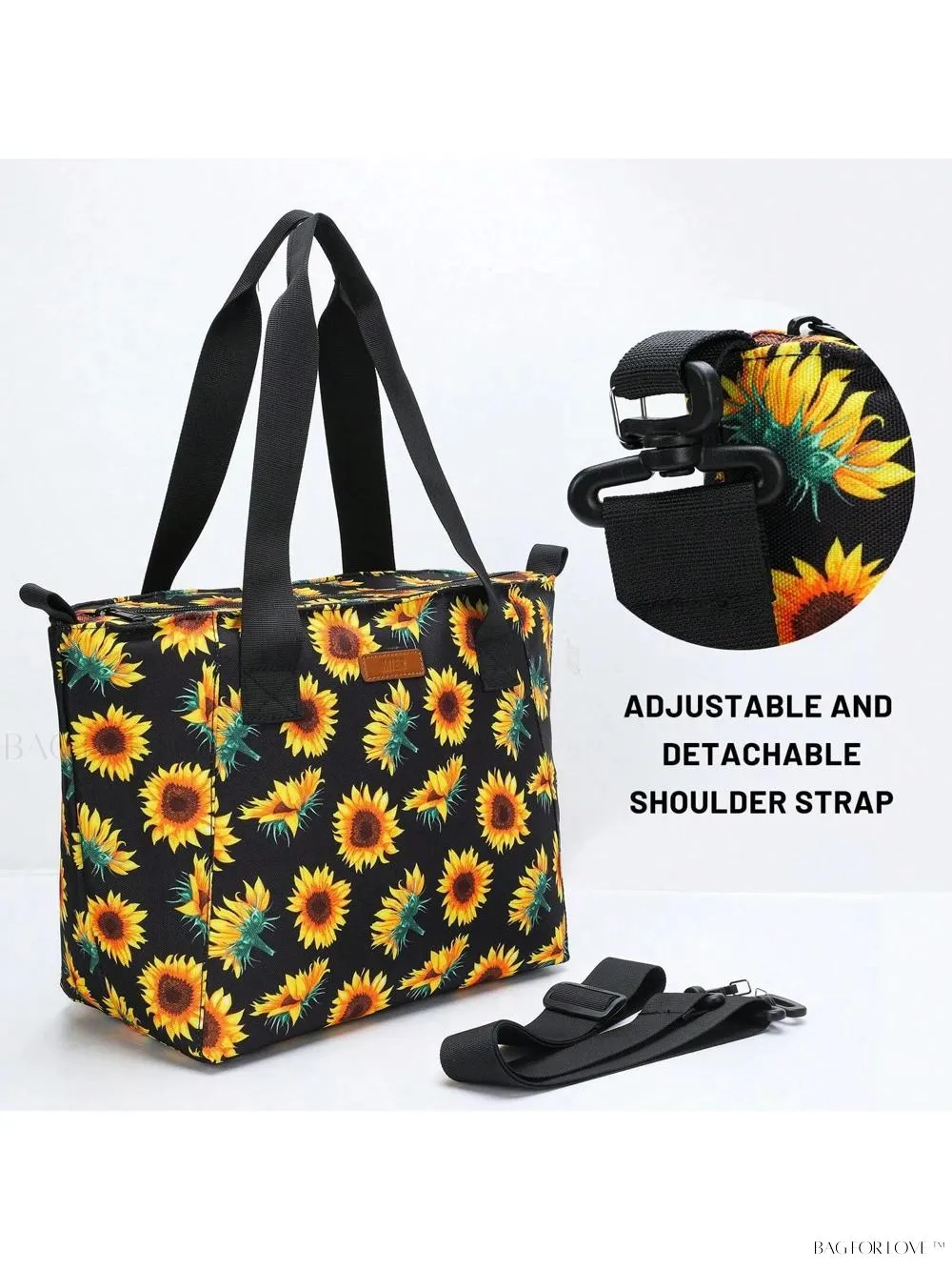 BagForLove - Stylish Teacher's Large Lunch Box with Waterproof Tote
