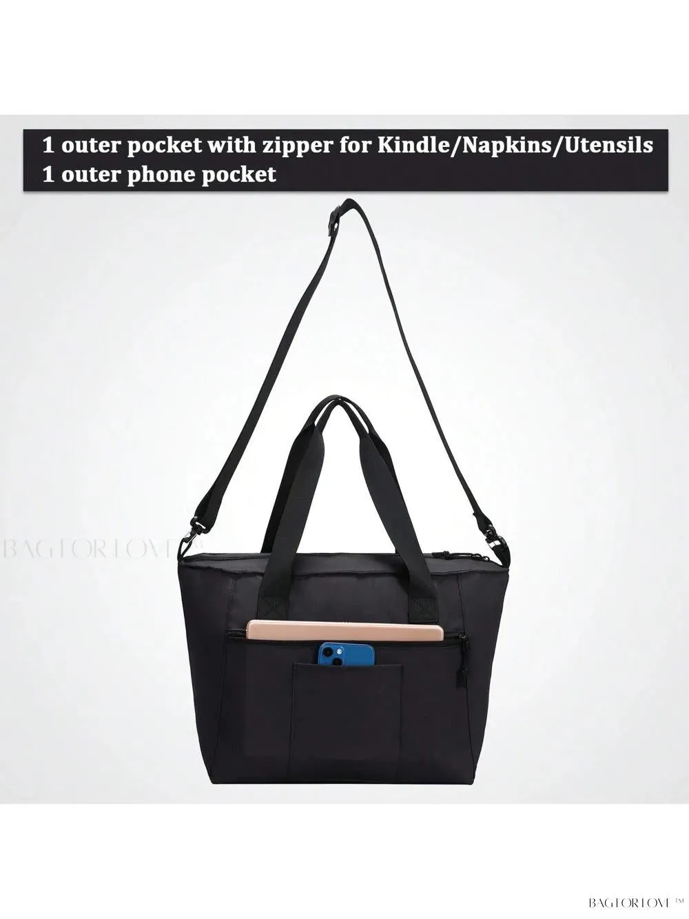 BagForLove - Stylish Teacher's Large Lunch Box with Waterproof Tote
