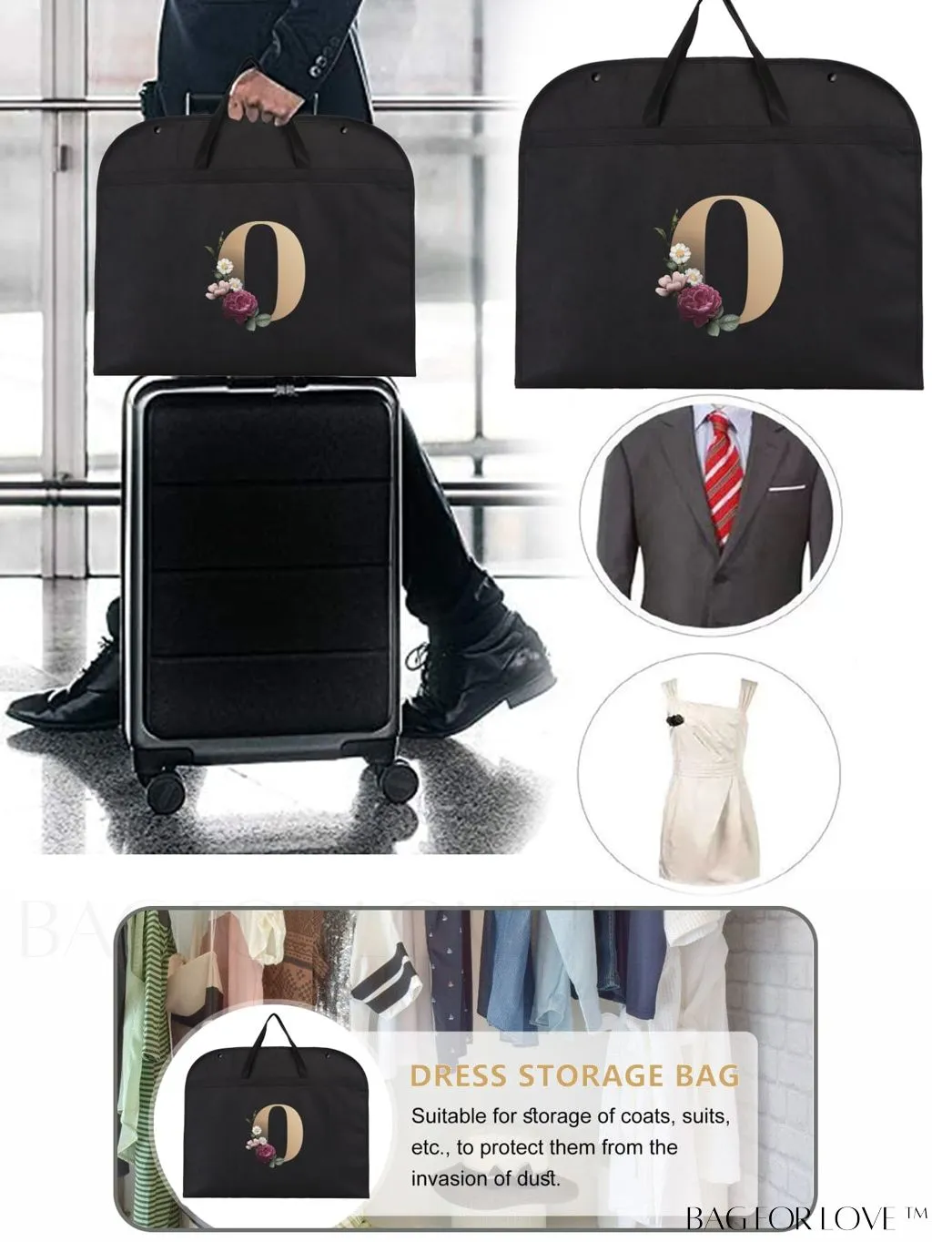 BagForLove - Wardrobe-Ready Wedding Dress Travel Bag: Elegant Storage for Clothing & Accessories