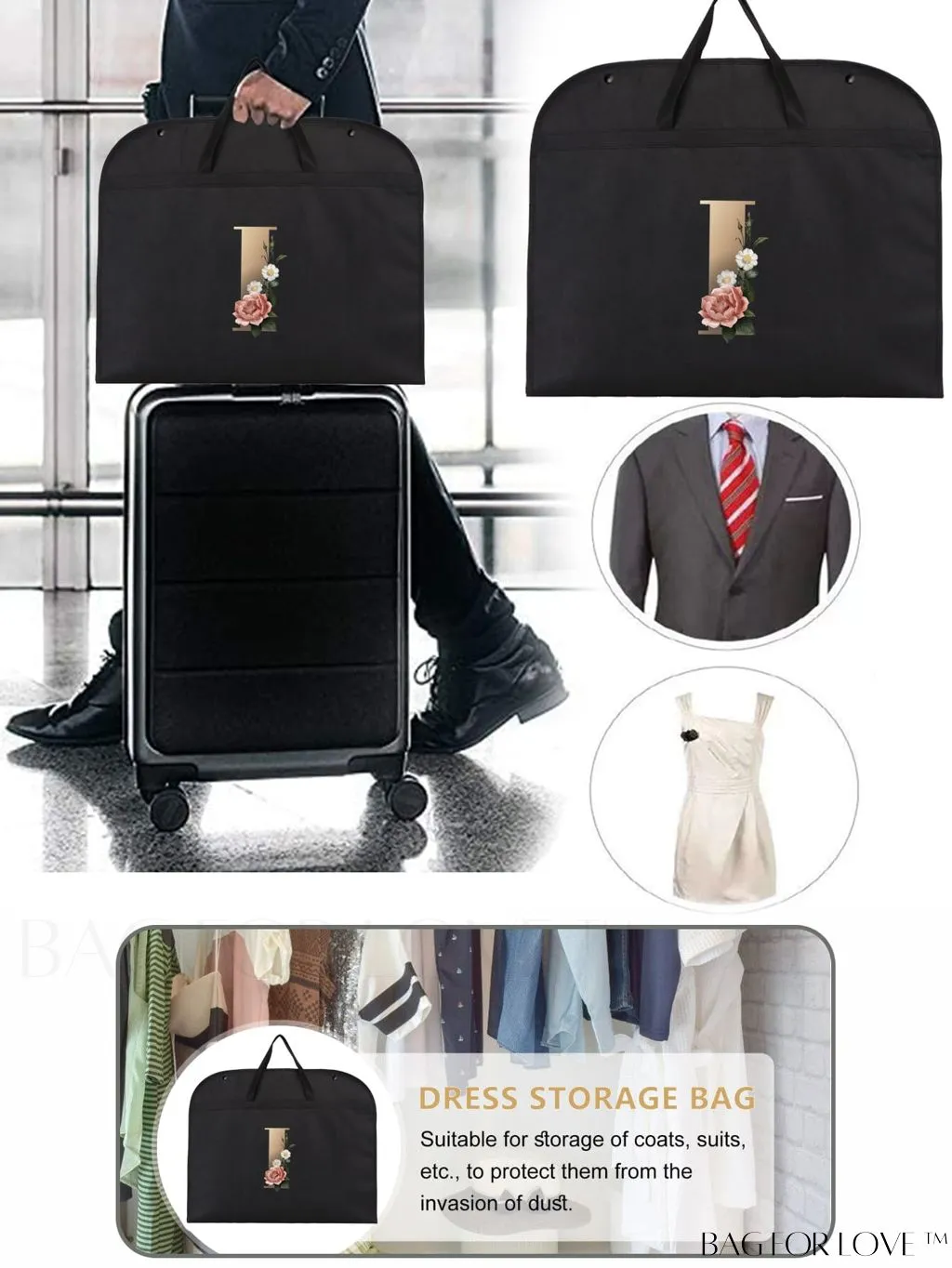 BagForLove - Wardrobe-Ready Wedding Dress Travel Bag: Elegant Storage for Clothing & Accessories