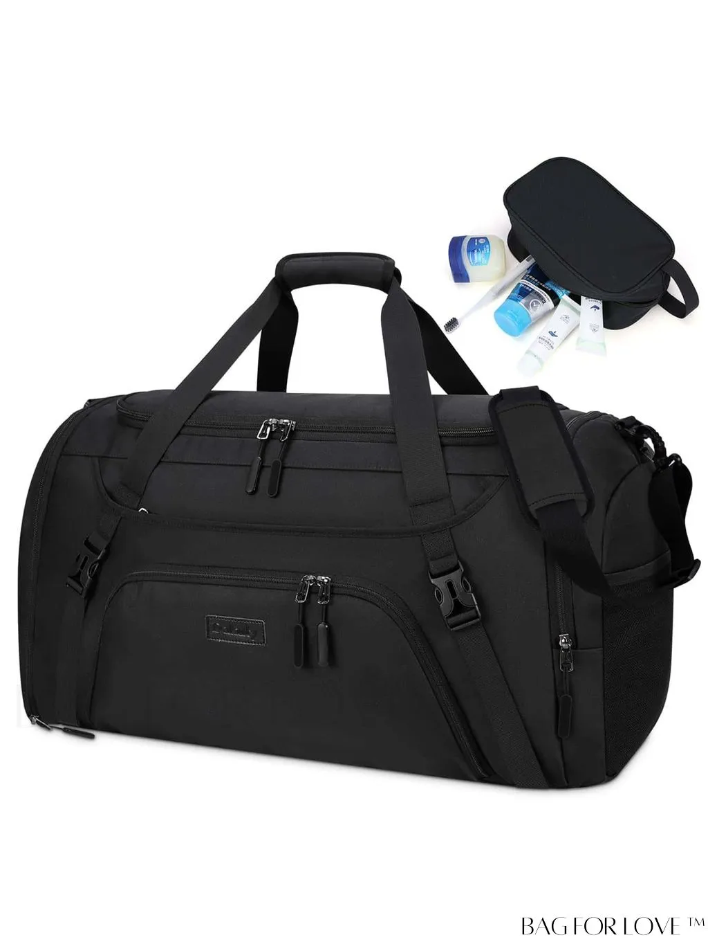 BagForLove - Waterproof 40L Sports Duffel with Shoe Compartment - for Men & Women