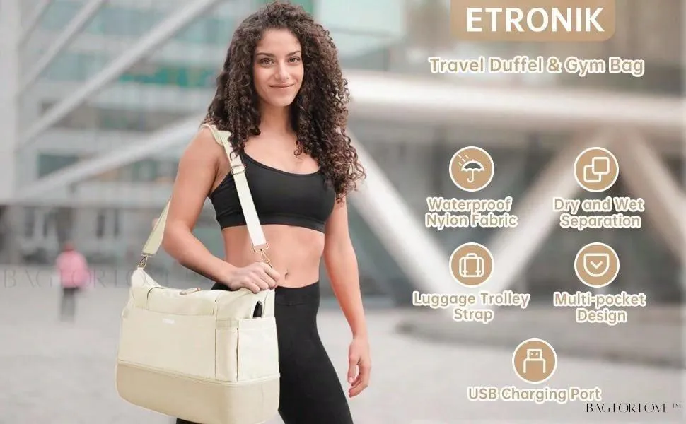 BagForLove - Weekend Getaway Bag For Women Featuring A Wet Pocket